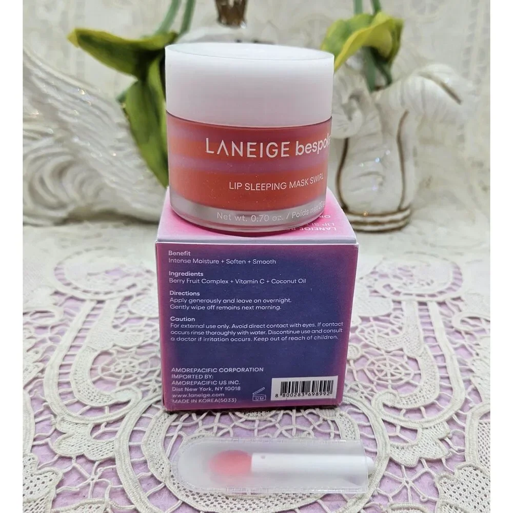 LANEIGE Bespoke Lip Sleeping Mask in Sweet Candy & Champagne NIB